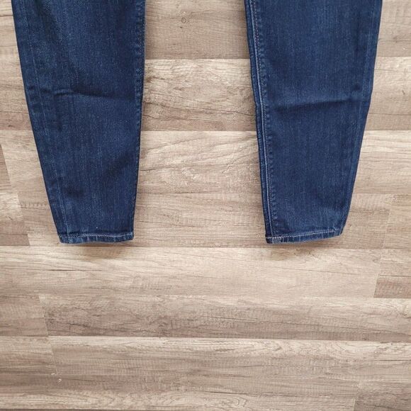 Express Jeans Legging Jegging 2 SHORT Midrise Blue Dark Wash Skinny Womens 2 - Picture 7 of 12